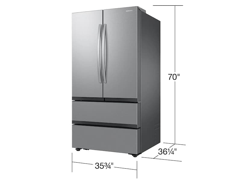 31 cu. ft. Mega Capacity 4-Door French Door Refrigerator with Dual Auto Ice Maker in Stainless Steel view 4