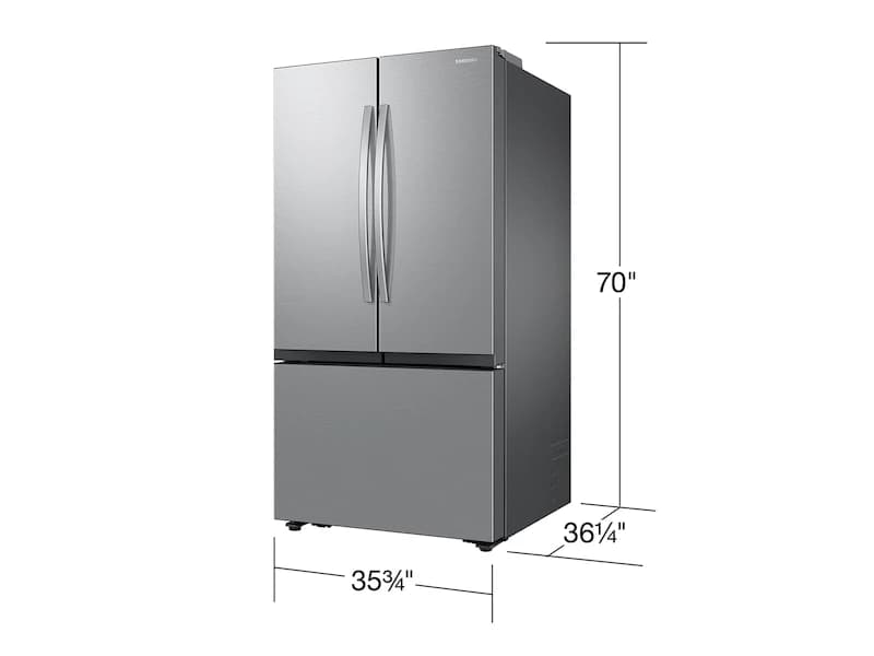 32 cu. ft. Extra Large Capacity 3-Door French Door Refrigerator - Stainless Steel view 3