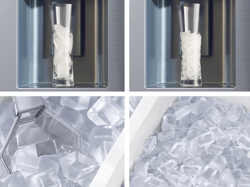 27 cu. ft. Extra Large Capacity 3-Door French Door Refrigerator with Family Hub™ and External Water & Ice Dispenser - Stainless – Stainless Steel view 9