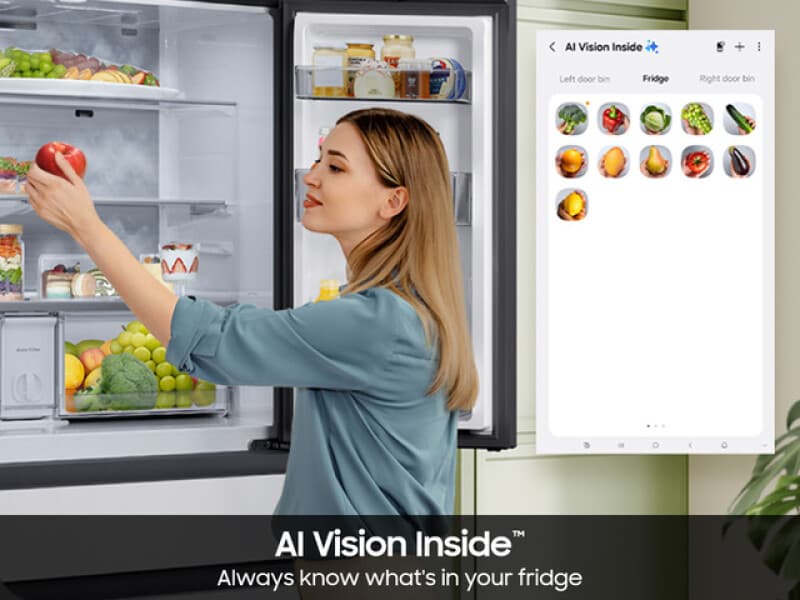 4DR Bespoke AI Family Hub™+ Counter Depth Stainless view 8