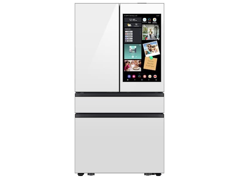 4DR Bespoke AI Family Hub™+ Counter Depth White Glass