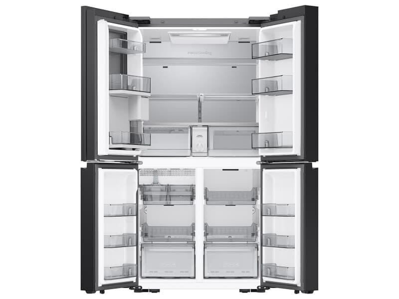 Bespoke 23 cu. ft. Counter Depth 4-Door French Door Refrigerator with AI Hybrid Cooling & Beverage Center™ in Stainless Steel view 4