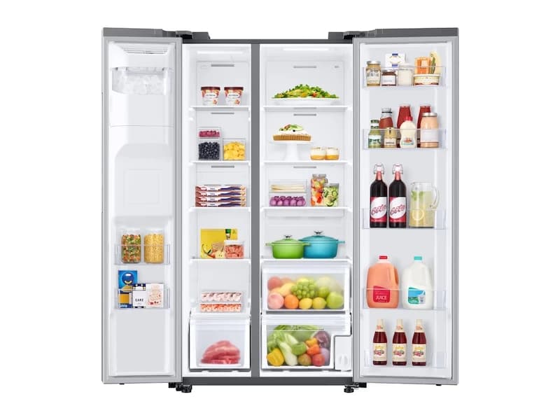 22 cu. ft. Counter Depth Side-by-Side Refrigerator in Stainless Steel view 2