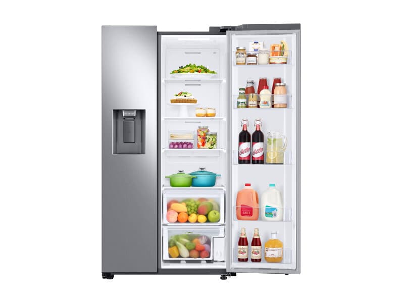 27.4 cu. ft. Large Capacity Side-by-Side Refrigerator in Stainless Steel view 9