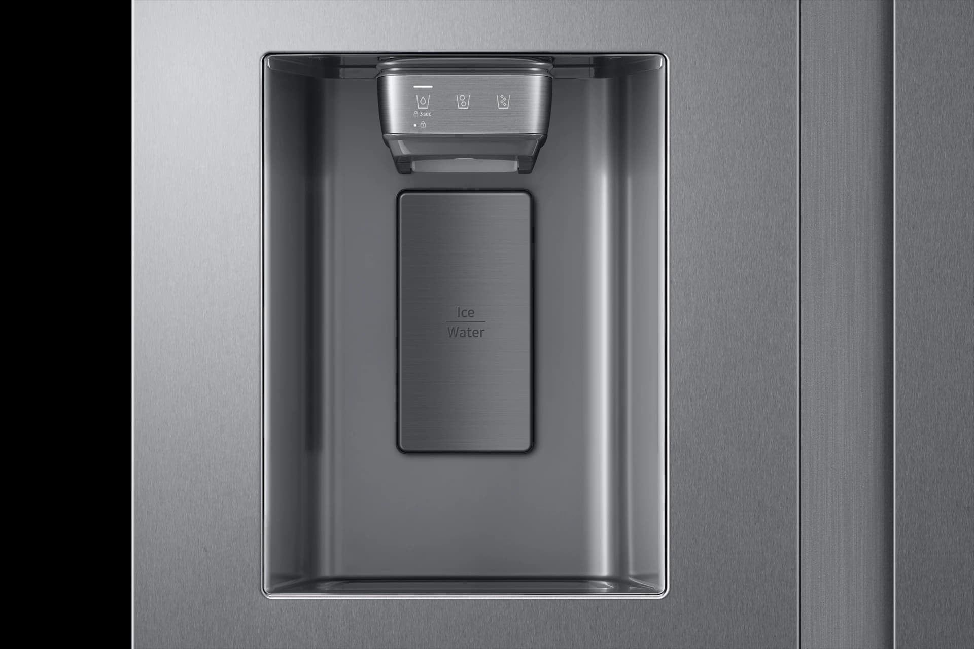 Bespoke AI Side-by-Side Sphere Ice™ | External Water & Ice Dispenser 27 cu.ft. – Stainless view 10