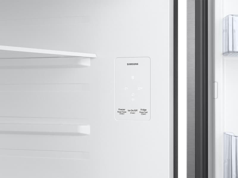 18 cu. ft. Top Freezer Refrigerator with Ice Maker in Stainless Steel view 7