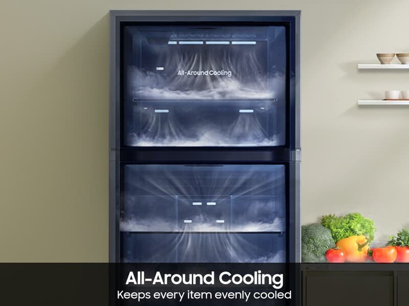18 cu. ft. Top Freezer Refrigerator with All-Around Cooling in Stainless Steel view 4