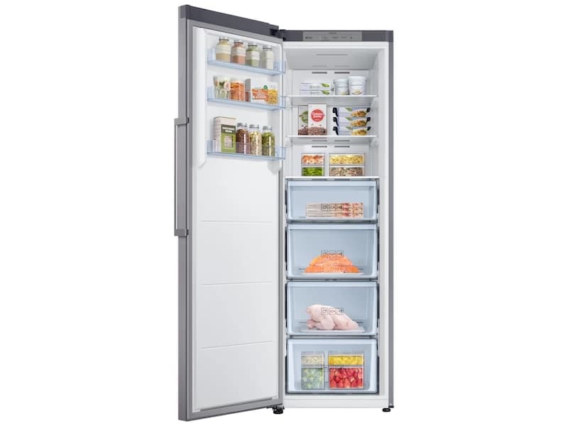 11.4 cu. ft. Convertible Upright Freezer Refrigerator with Drawers in Stainless Look view 4