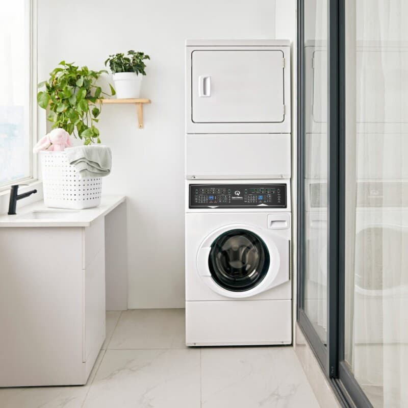 SF7 Stacked White Washer – Electric Dryer with Pet Plus view 3