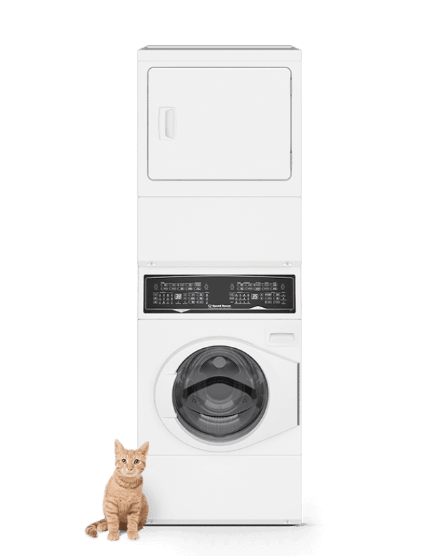 SF7 Stacked White Washer – Electric Dryer with Pet Plus view 4