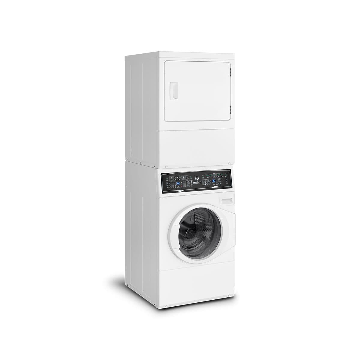 SF7 Stacked White Washer – Gas Dryer with Pet Plus™ view 2
