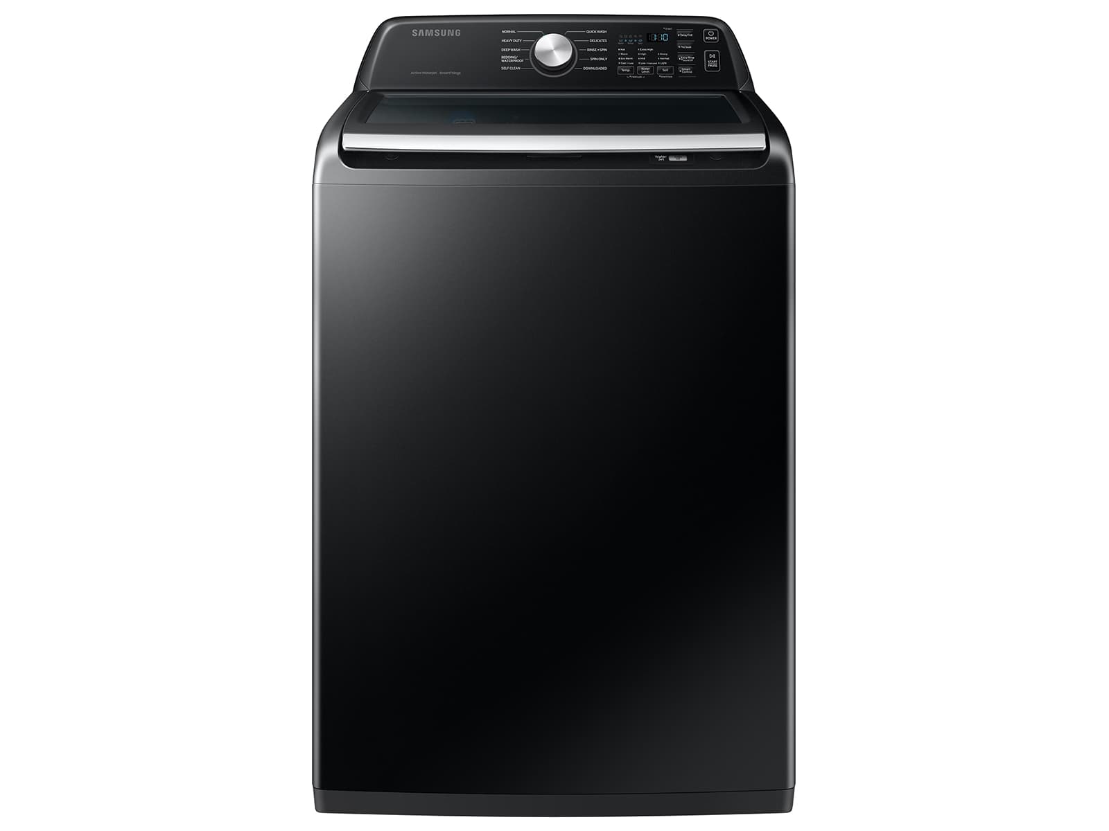 4.6 cu. ft. Large Capacity Top Load Washer with ActiveWave™ Agitator and Active WaterJet – Brushed Black
