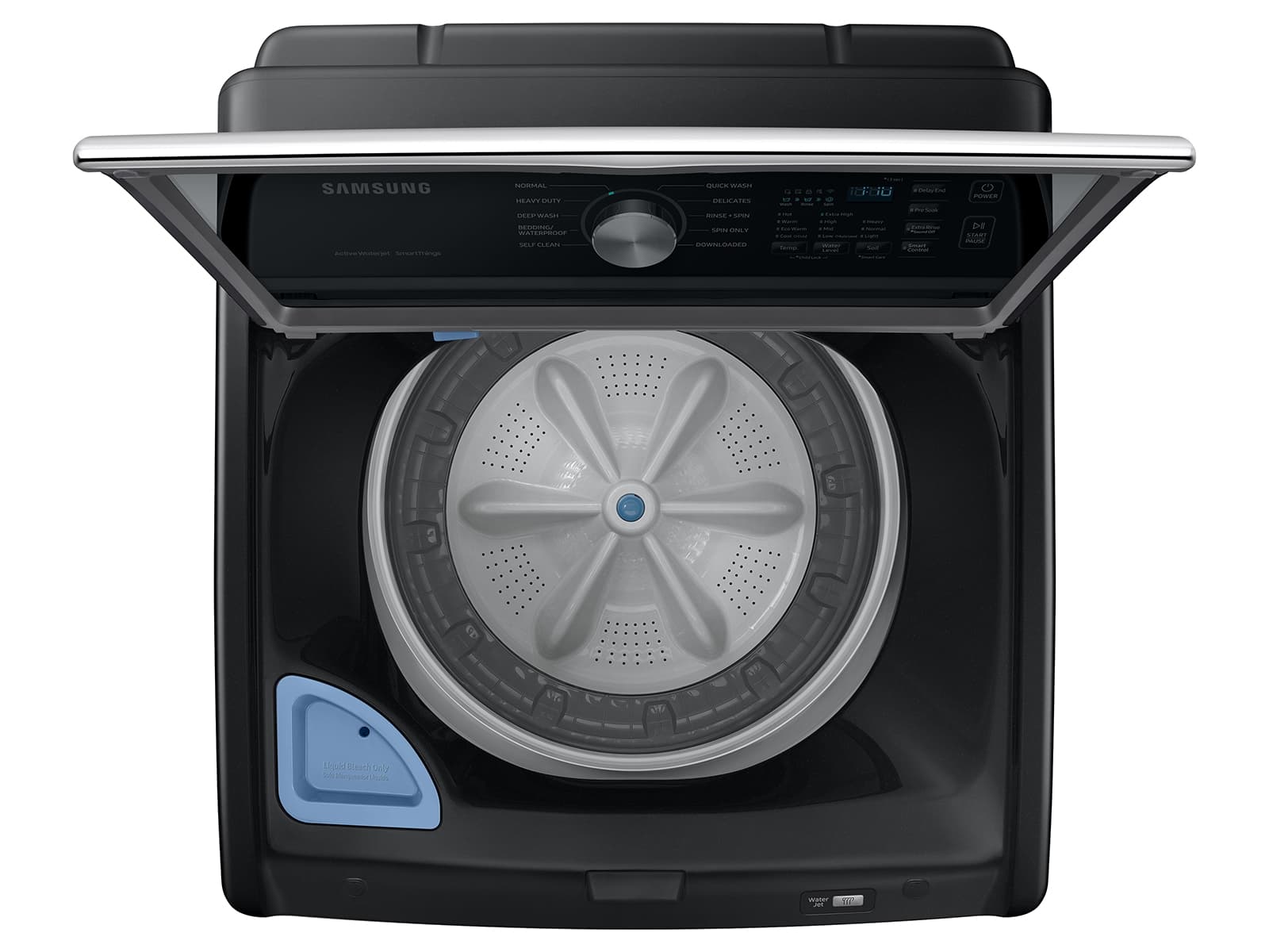 4.6 cu. ft. Large Capacity Top Load Washer with ActiveWave™ Agitator and Active WaterJet – Brushed Black view 8