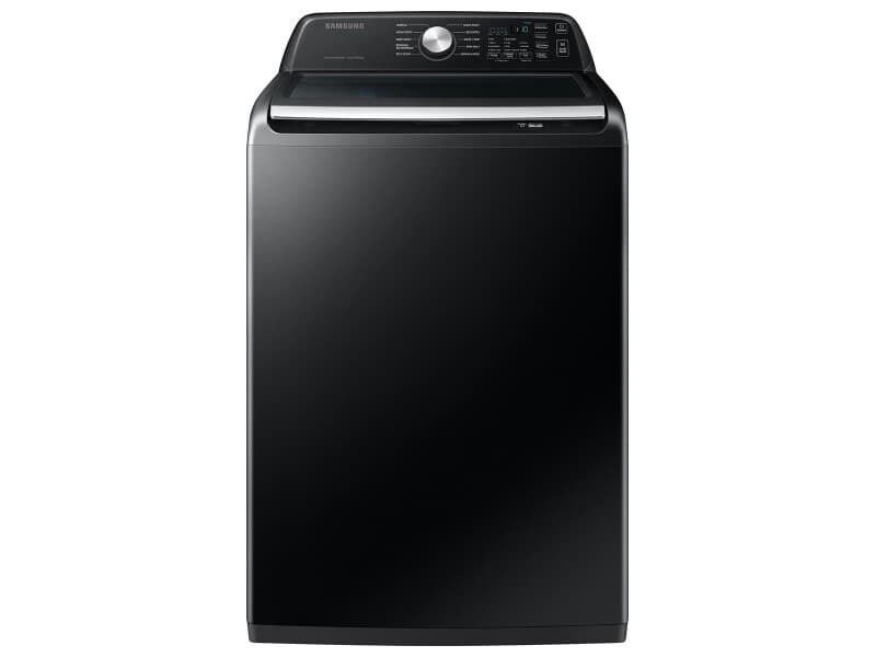 4.7 cu. ft. Large Capacity Top Load Washer with Active WaterJet – Brushed Black