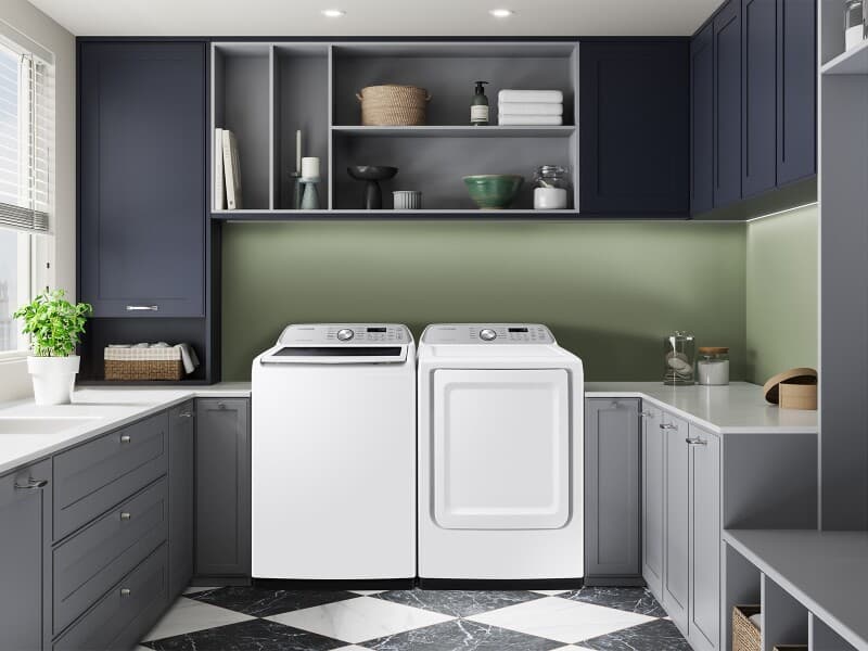 4.7 cu. ft. Large Capacity Top Load Washer with Active WaterJet – White view 4
