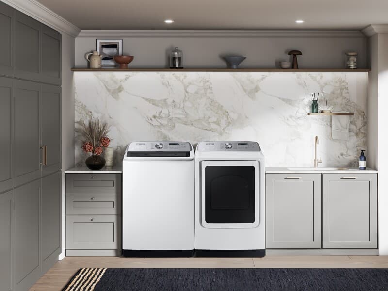 5.1 cu. ft. Large Capacity Smart Top Load Washer with ActiveWave™ Agitator and Super Speed Wash in White view 4