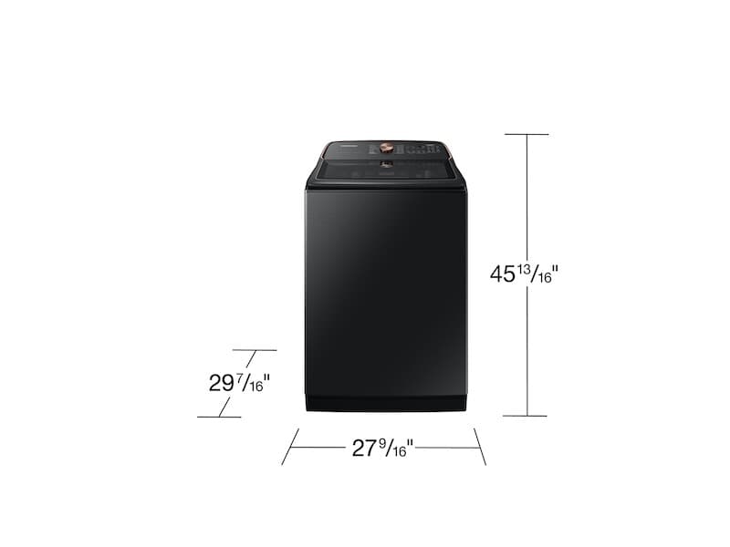 5.4 cu. ft. Extra-Large Capacity Smart Top Load Washer with Pet Care Solution and Auto Dispense System in Brushed Black view 3