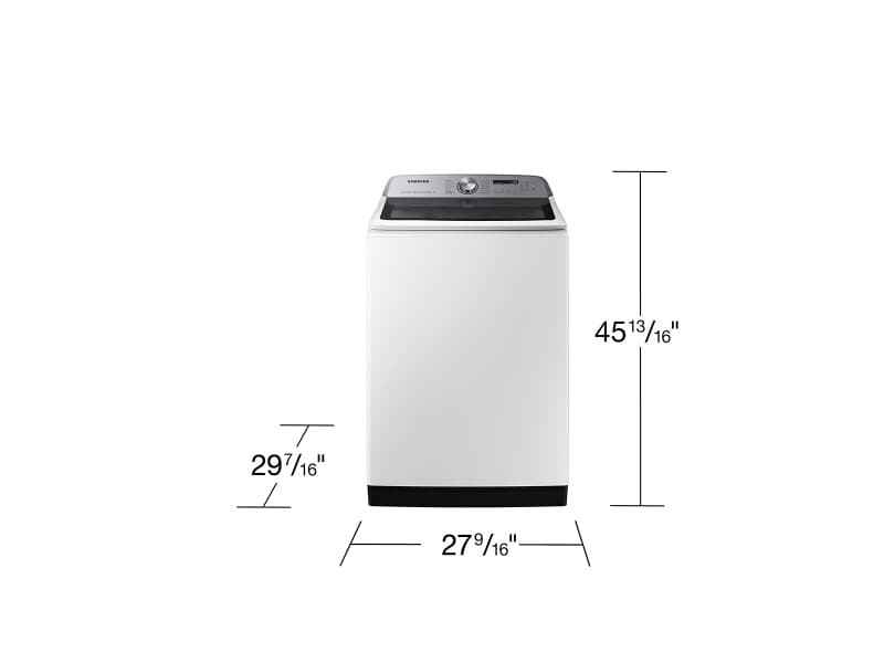 5.5 cu. ft. Extra-Large Capacity Smart Top Load Washer with Super Speed Wash in White view 3