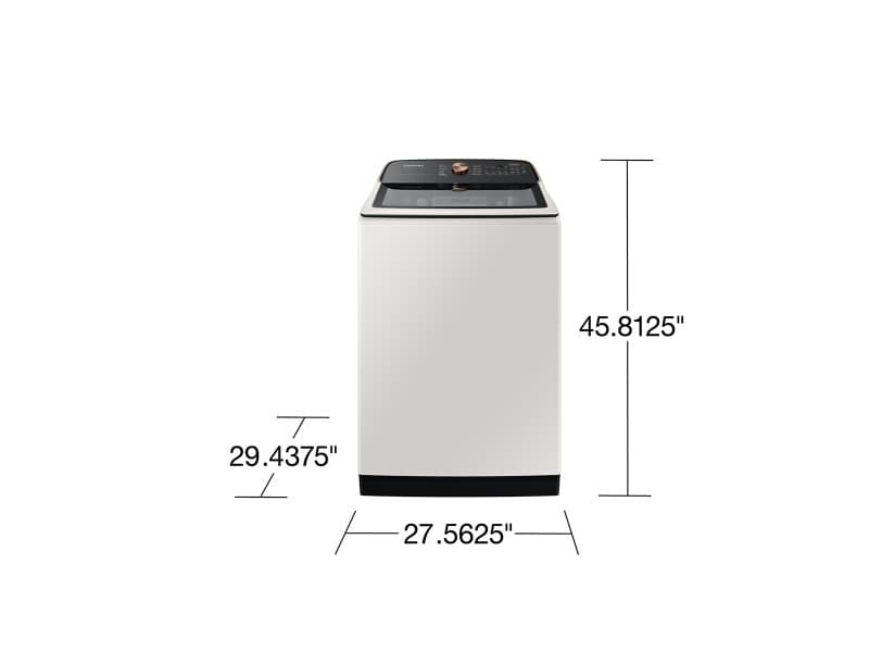 5.5 cu. ft. Extra-Large Capacity Smart Top Load Washer with Auto Dispense System – Ivory view 3