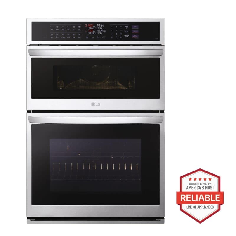 1.7/4.7 Cu. Ft. Smart Combination Wall Oven With Instaview®, True Convection, Air Fry, And Steam Sous Vide