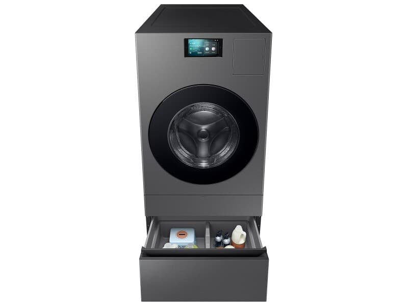Bespoke AI All-in-One Ventless Combo AI Home 7" LCD Display AI OptiWash™ and Dry 5.3 cu. ft. – Dark Steel view 8