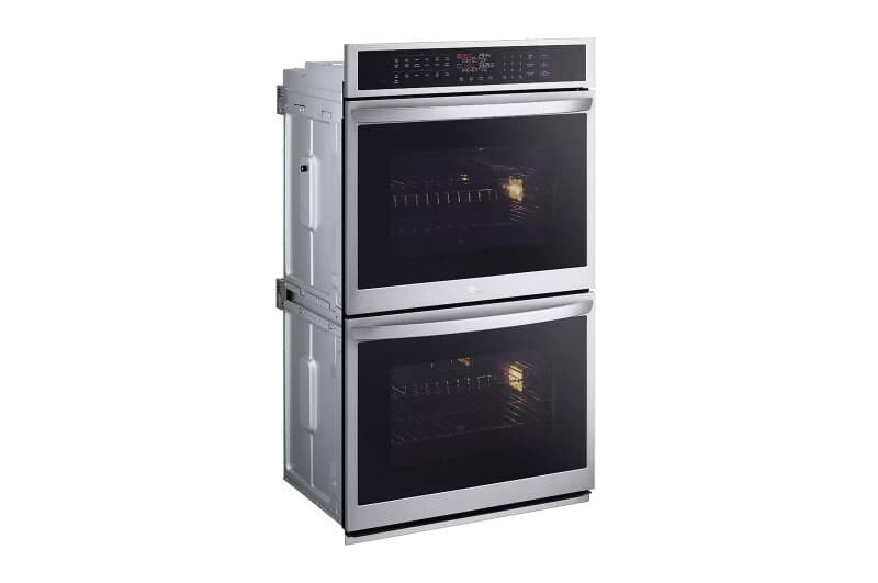 9.4 Cu. Ft. Smart Double Wall Oven With Instaview®, True Convection, Air Fry, And Steam Sous Vide view 2