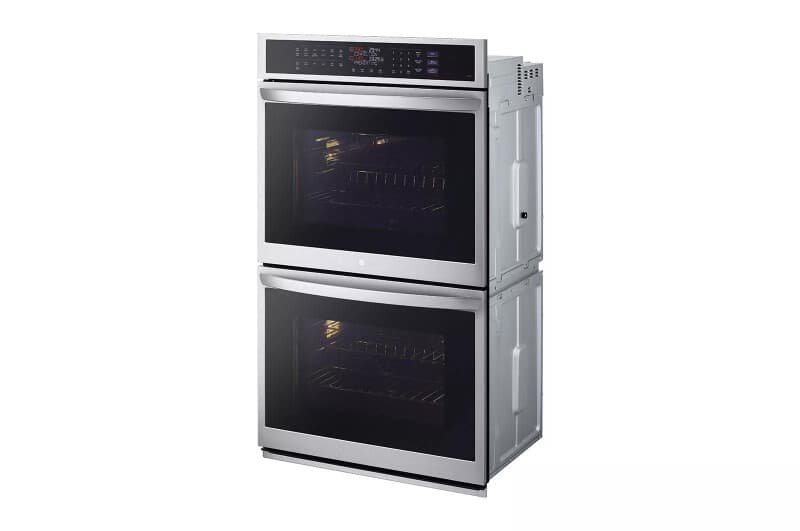 9.4 Cu. Ft. Smart Double Wall Oven With Instaview®, True Convection, Air Fry, And Steam Sous Vide view 3