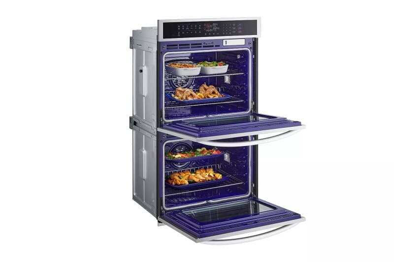 9.4 Cu. Ft. Smart Double Wall Oven With Instaview®, True Convection, Air Fry, And Steam Sous Vide view 9