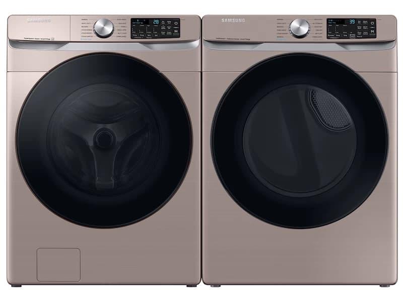 4.5 cu. ft. Large Capacity Smart Front Load Washer with Super Speed Wash - Champagne view 6