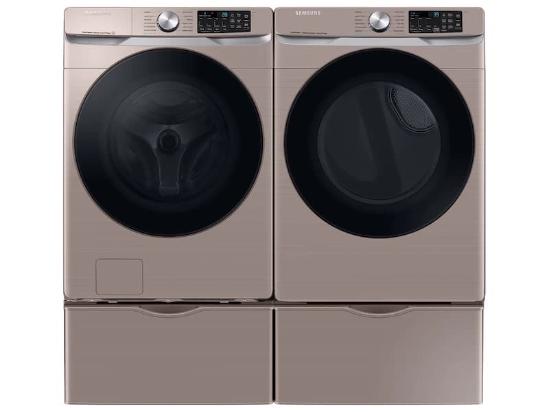 4.5 cu. ft. Large Capacity Smart Front Load Washer with Super Speed Wash - Champagne view 7
