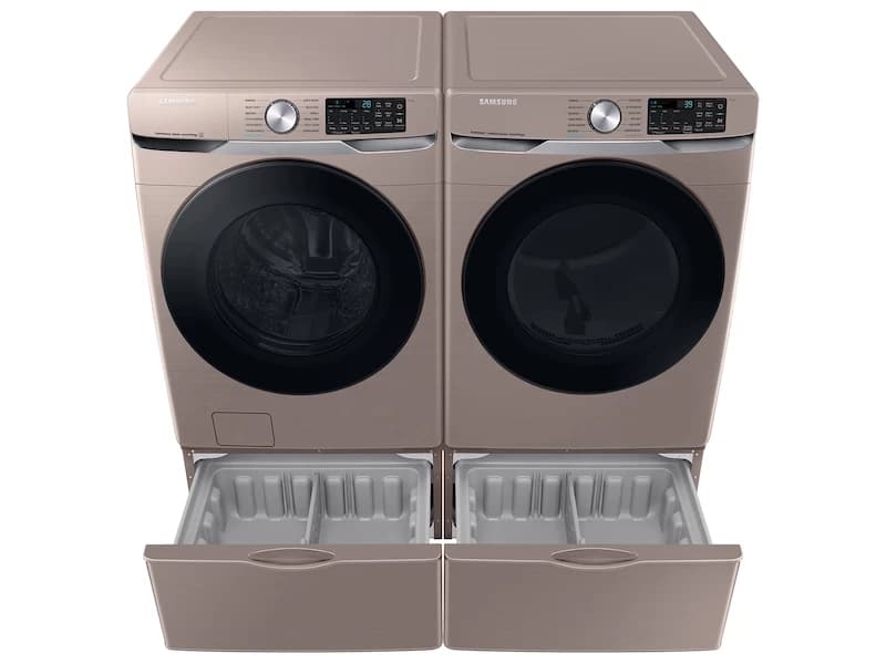 4.5 cu. ft. Large Capacity Smart Front Load Washer with Super Speed Wash - Champagne view 8