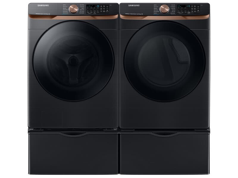 5.0 cu. ft. Extra Large Capacity Smart Front Load Washer with Super Speed Wash and Steam in Brushed Black view 8