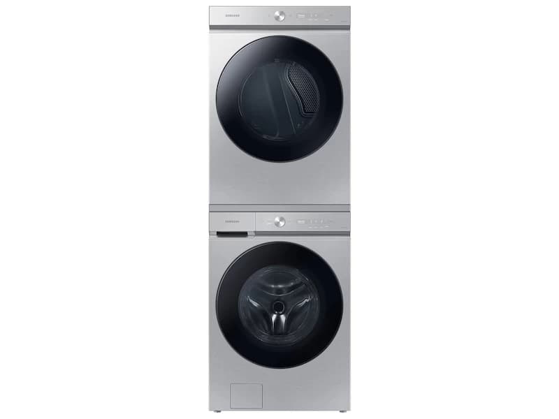 Bespoke 5.3 cu. ft. Ultra Capacity Front Load Washer with Super Speed Wash and AI Smart Dial in Silver Steel view 7