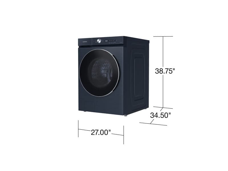 Bespoke 5.3 cu. ft. Ultra Capacity Front Load Washer with AI OptiWash™ and Auto Dispense in Brushed Navy view 2