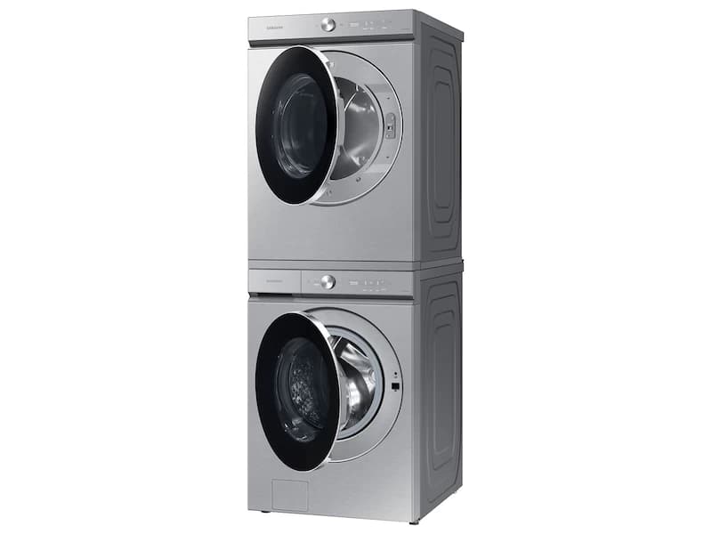 Bespoke 5.3 cu. ft. Ultra Capacity Front Load Washer with AI OptiWash™ and Auto Dispense in Silver Steel view 8