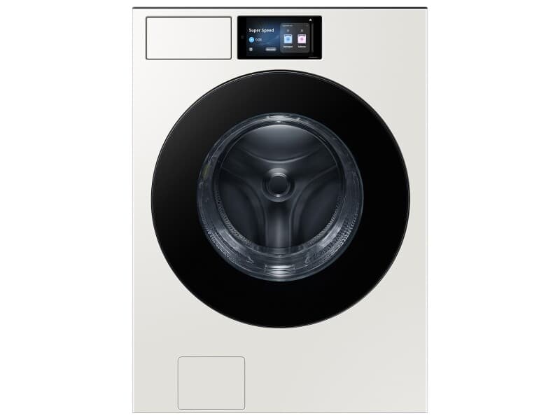 Bespoke AI 5.3 cu. ft. Ultra Capacity Front Load Washer with AI Home and AI OptiWash™ – Ivory