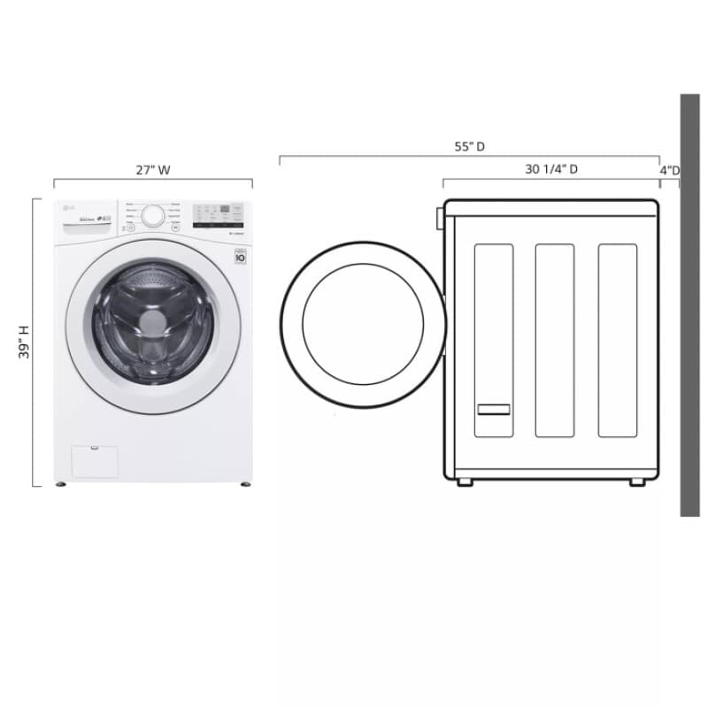 4.5 Cu. Ft. Ultra Large Front Load Washer view 3