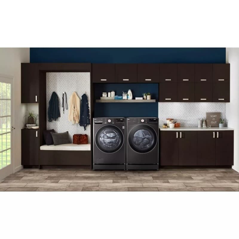 4.5 Cu. Ft. Ultra Large Capacity Front Load Washer - Black Steel view 5