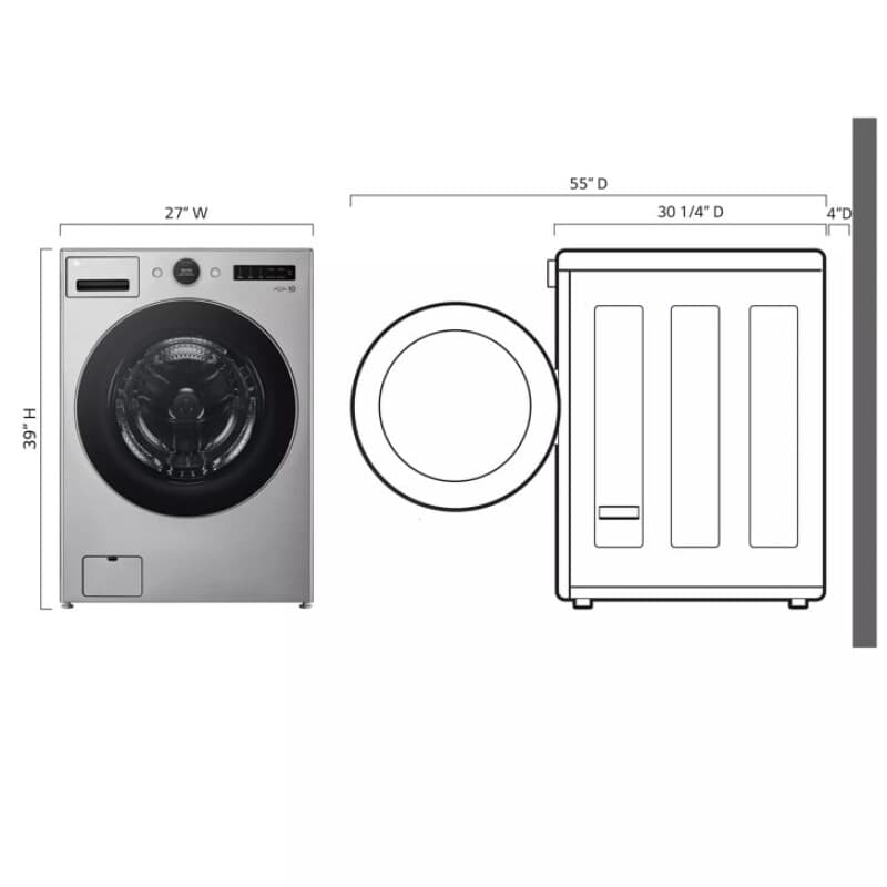 4.5 Cu. Ft. Smart Front Load Washer With Turbowash® 360°, Built-in Intelligence And Ezdispense® view 4