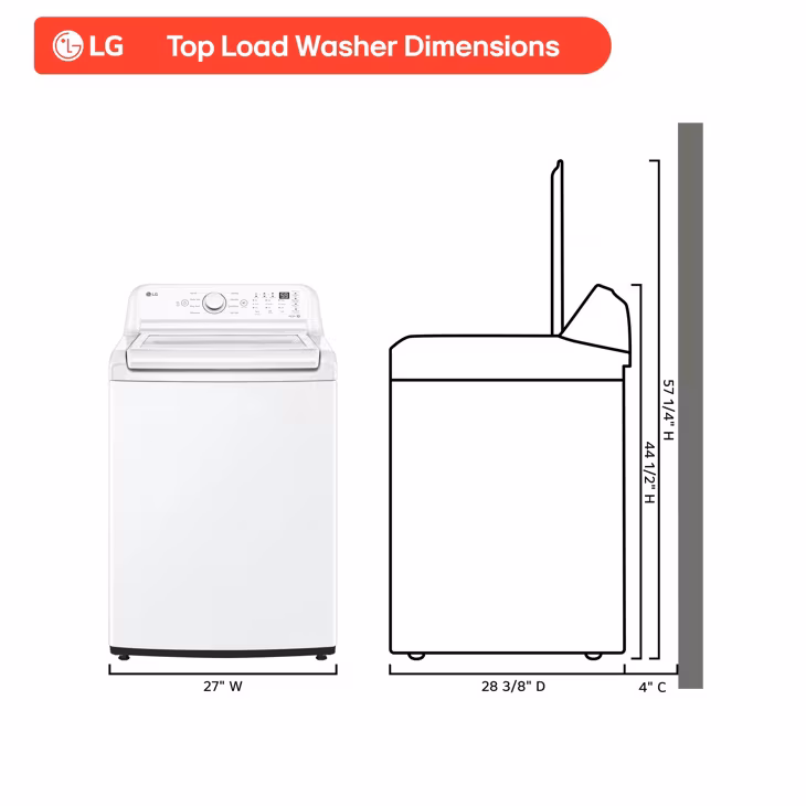 4.5 Cu. Ft. Ultra Large Capacity Top Load Washer With Impeller & Turbodrum™ Technology view 5