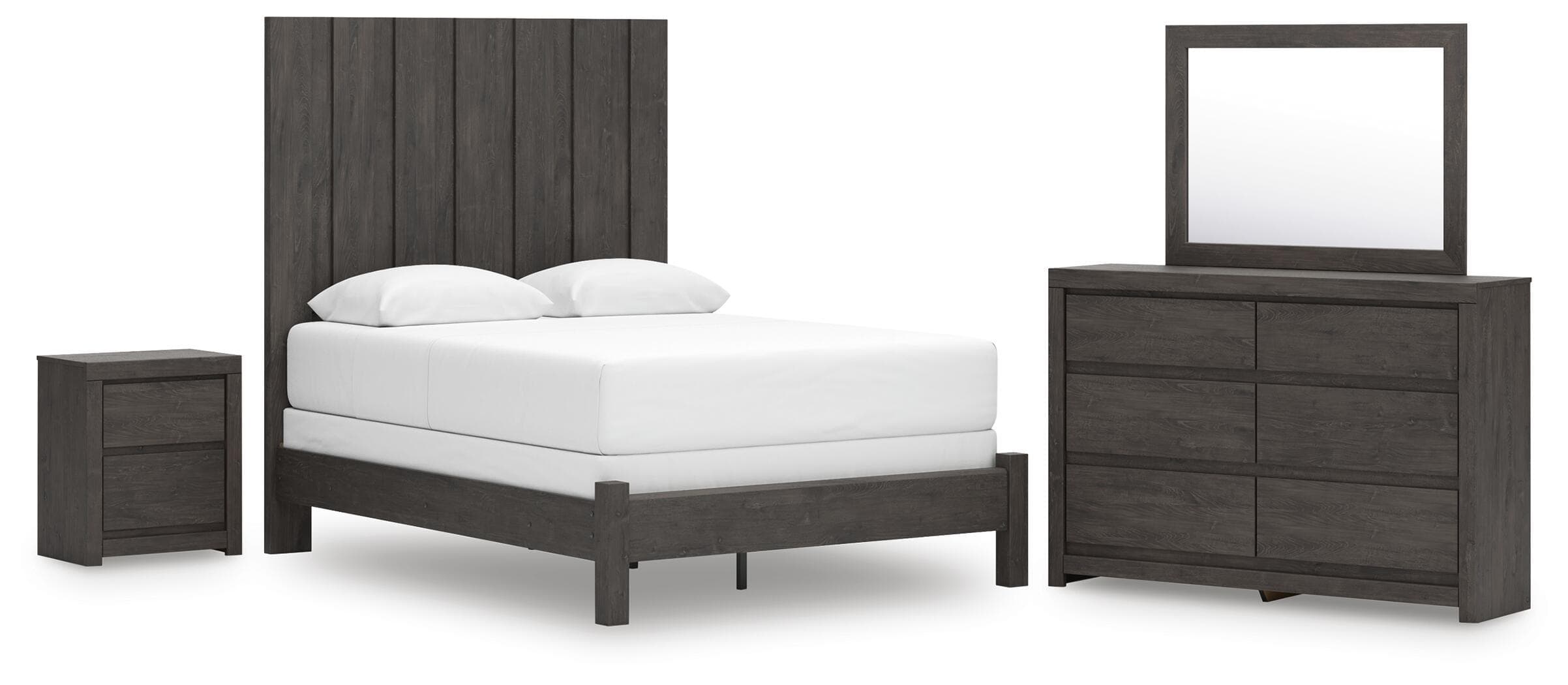 4 Pc. · Queen Panel Bed, Dresser, Mirror, And Nightstand
