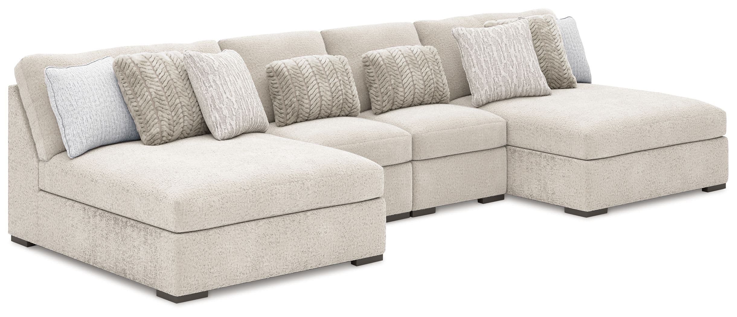 4-Piece Sectional With 2 Armless Chaises