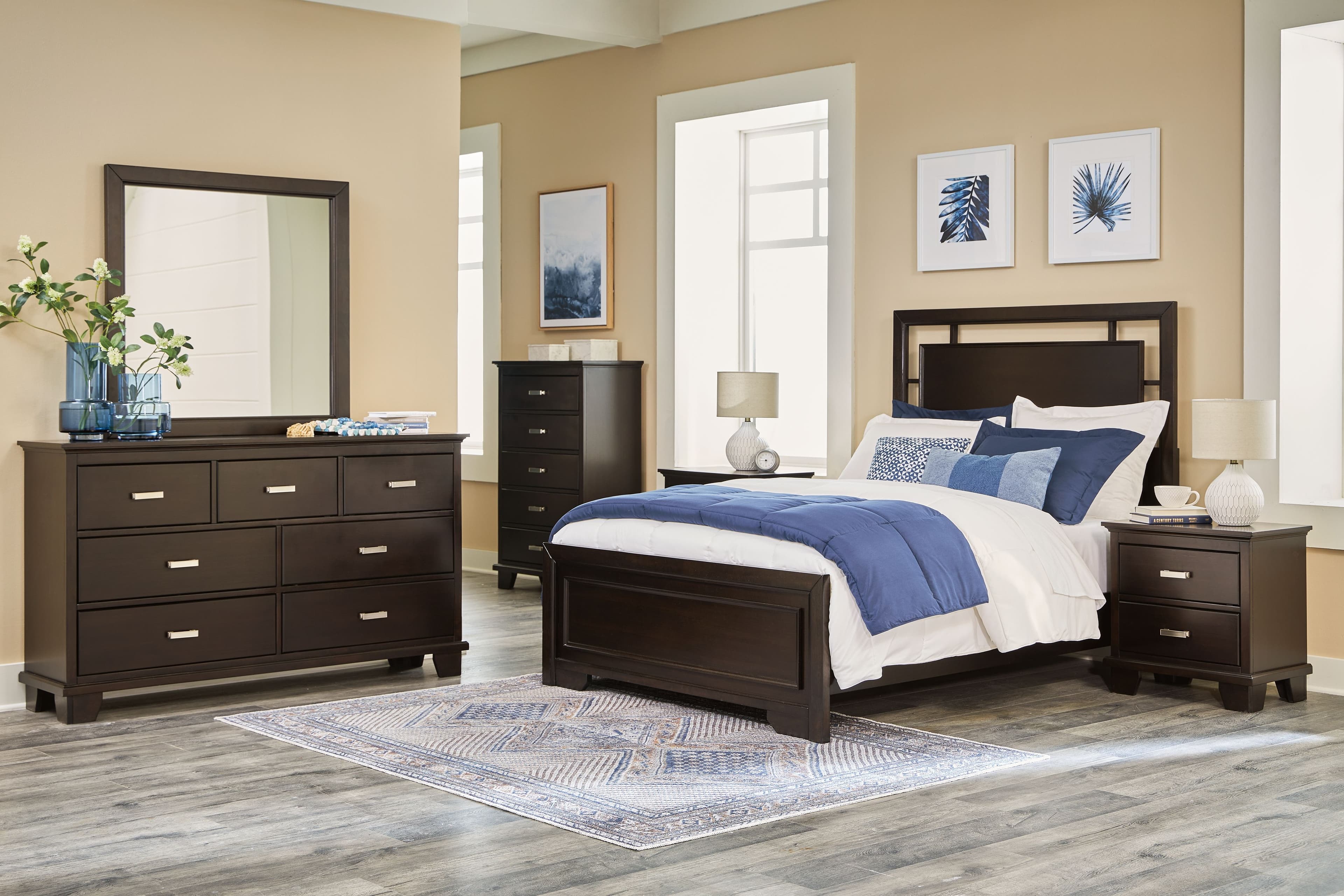 5 Pc. · Dresser, Mirror, Chest, Full Panel Bed