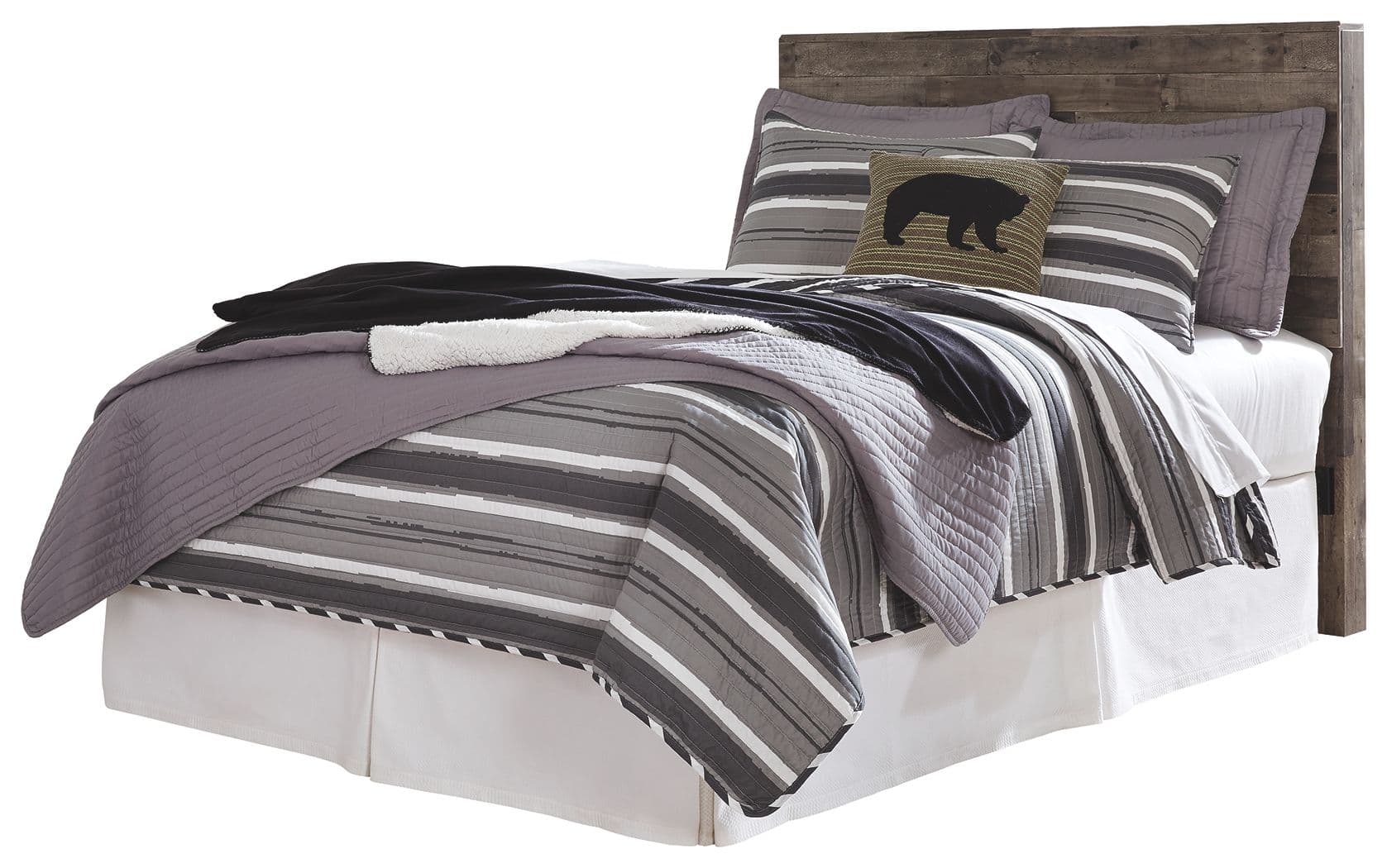 Full Panel Headboard with Bolt on Bed Frame