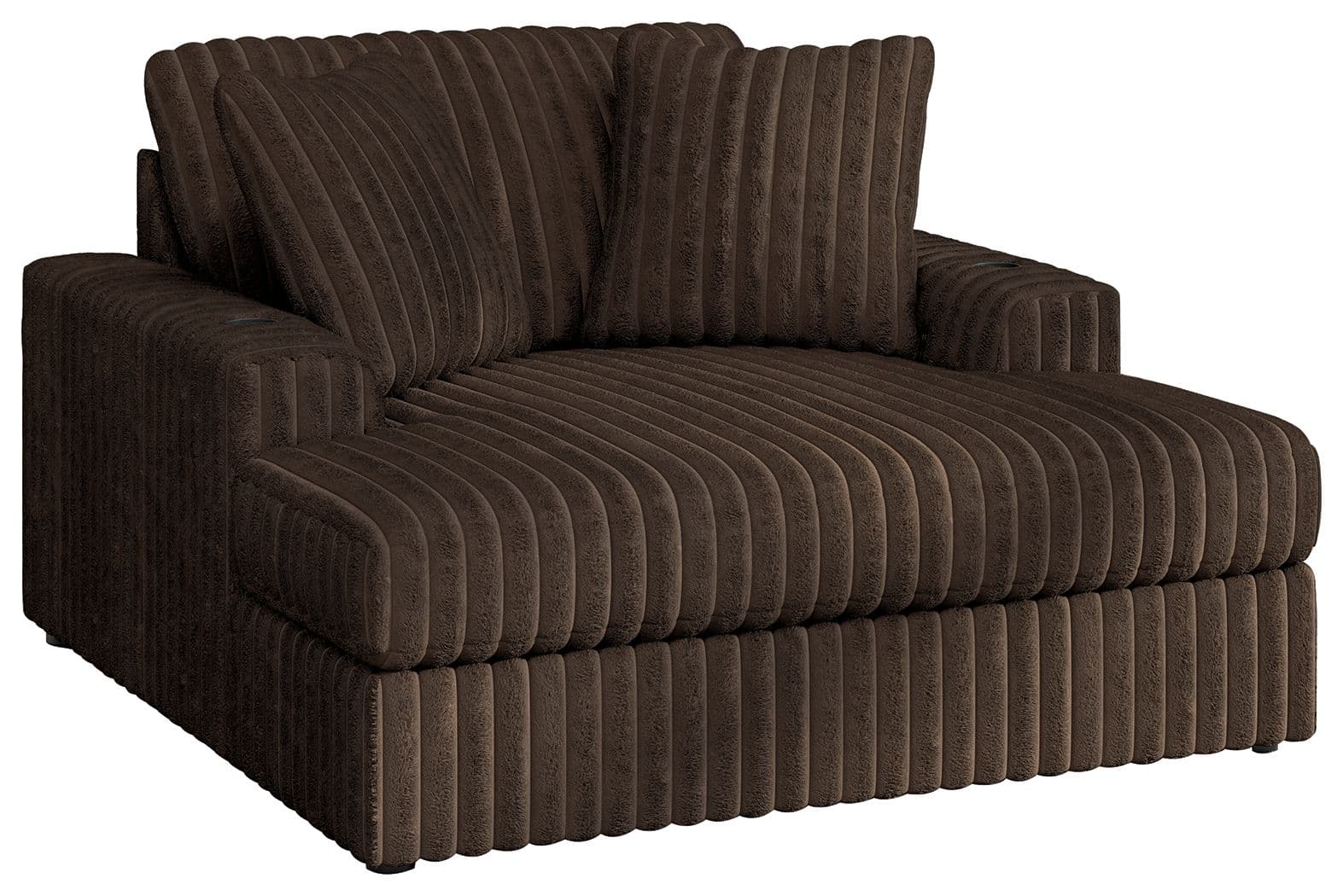 Midnight-Madness - Oversized Chaise - Chocolate