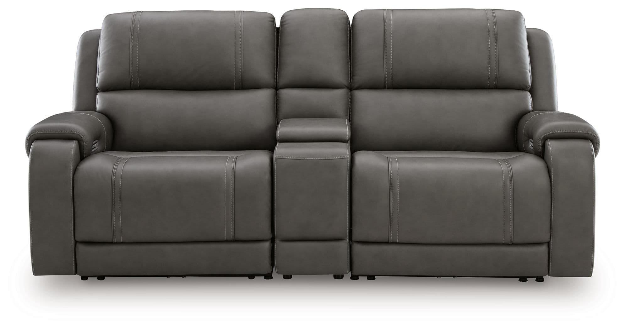 3-Piece Power Reclining Sectional Loveseat With Storage Console