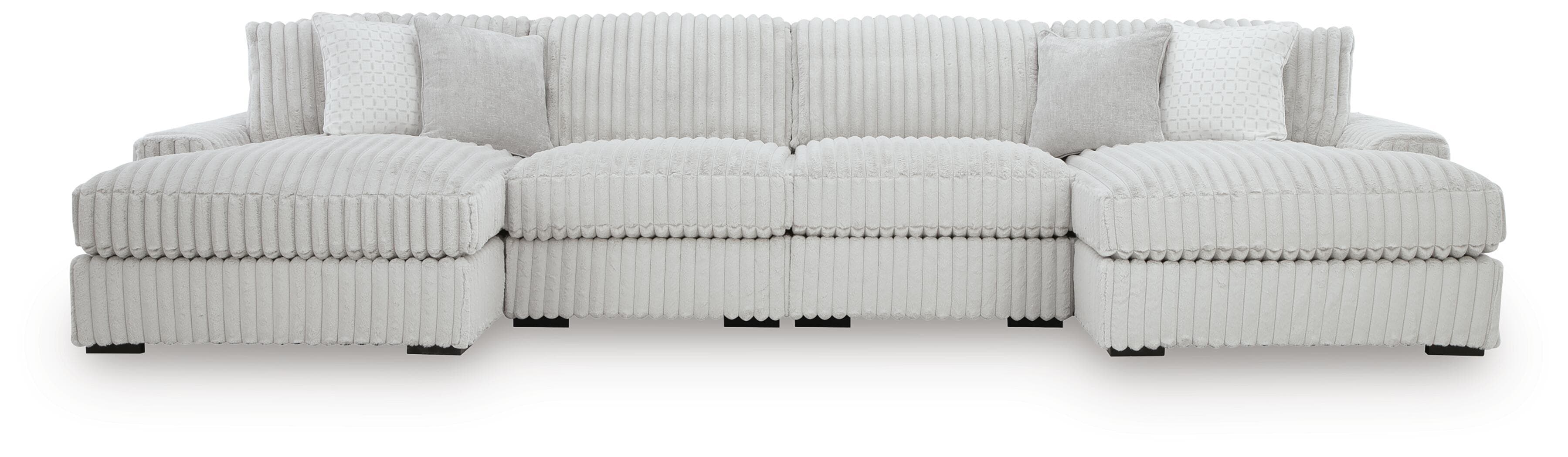 4-Piece Sectional With Double Chaise