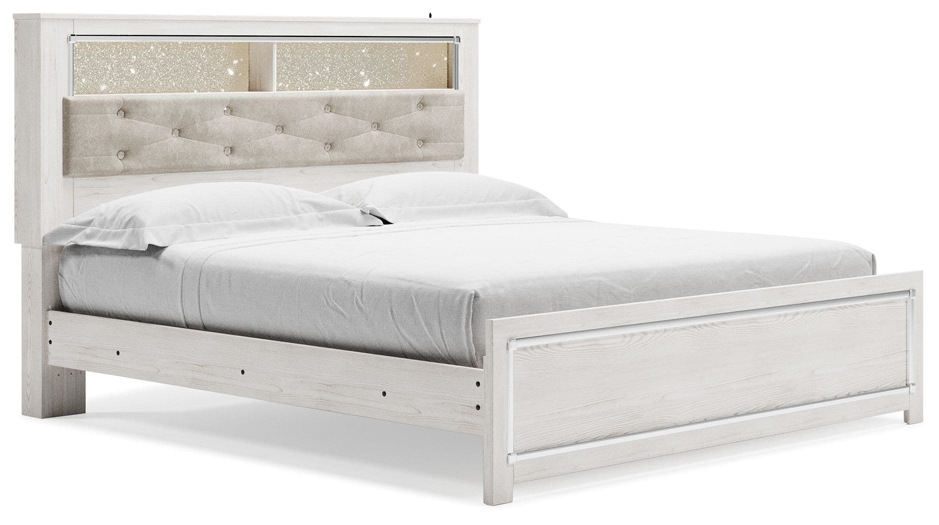 King Panel Bookcase Bed