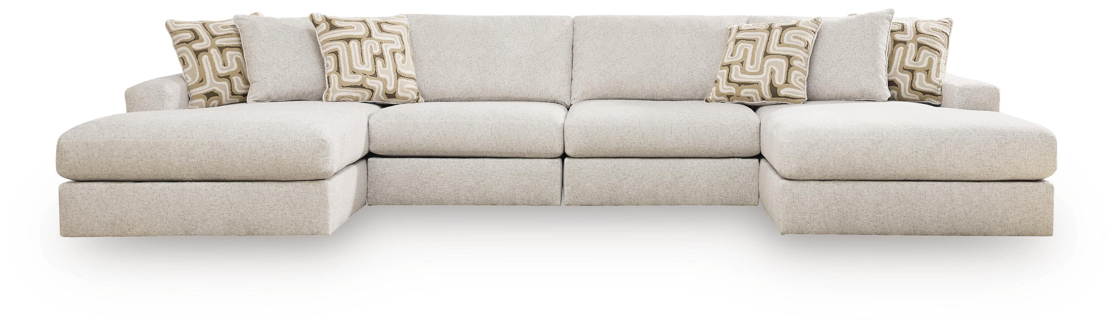 4-Piece Double Chaise Sectional