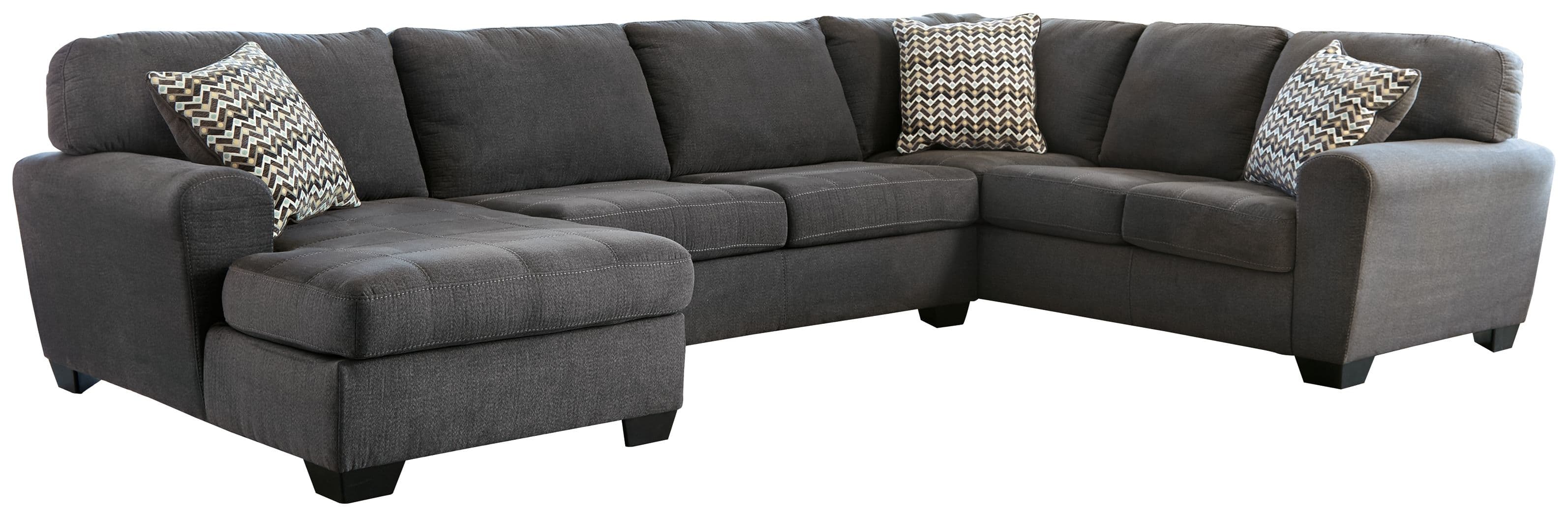 Ambee - Left Arm Facing Corner Chaise 3 Pc Sectional - Slate